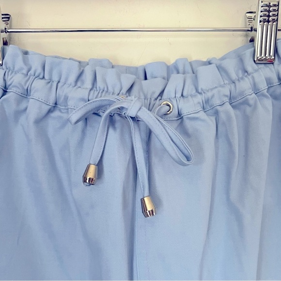 super down Brinkley Light Blue Drawstring Preppy Contemporary Mini Skirt NEW S - Picture 4 of 12
